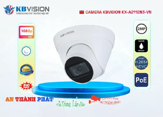  Camera KX-A2112N3-VN là một sản phẩm camera IP chất lượng cao của Kbvision với độ phân giải cao, cảm biến Sony NIR, chuẩn nén hình ảnh tiên tiến, khả năng chống ngược sáng, ống kính rộng, tầm xa hồng ngoại và chuẩn chống bụi/nước IP67, nó là một lựa chọn tuyệt vời cho các hộ gia đình, cửa hàng hay văn phòng