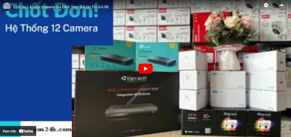 Lắp Trọn Gói Camera Trong Nhà
