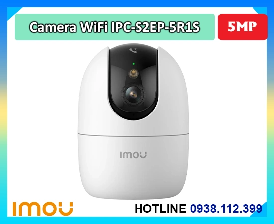  IMOU IPC-S2EP-5R1S sử dụng cảm biến CMOS 5.0MP giúp hình ảnh trong trẻo cả ban ngày lẫn đêm. Tính năng đàm thoại hai chiều và phát hiện chuyển động giúp bảo vệ không gian liên tục. Thiết kế nhỏ gọn, dễ lắp đặt tương thích với ứng dụng IMOU Life. Camera xoay 360 độ ghi hình sắc nét hỗ trợ quan sát từ xa tiện lợi qua điện thoại.