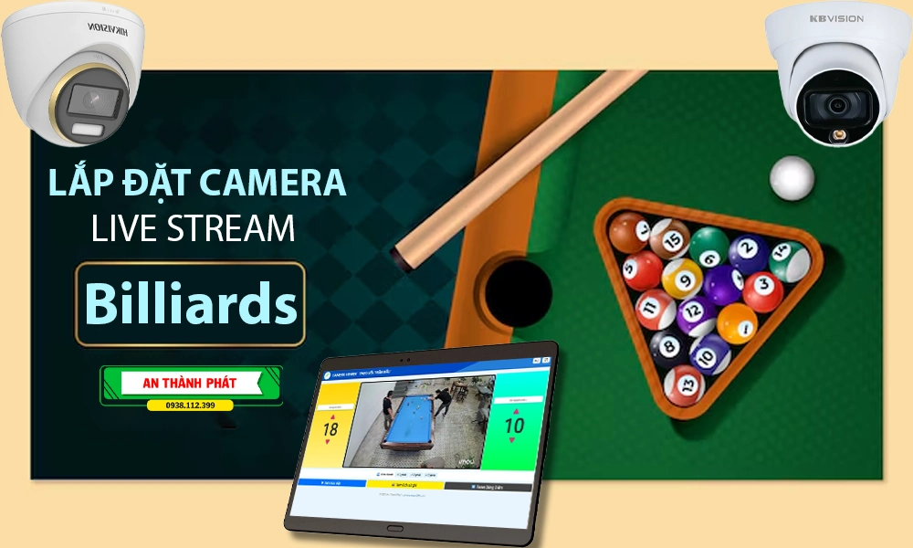Lắp Đặt Camera Livestream Bàn Billiards Camera Gia Dinh
