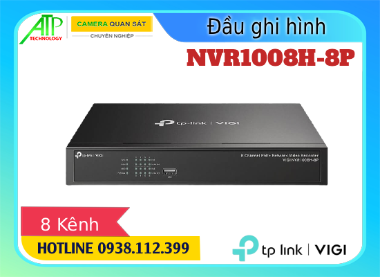Đầu ghi VIGI NVR1008H-8P, NVR1008H-8P 8 kênh, VIGI NVR1008H-8P PoE, Đầu ghi IP NVR1008H-8P, NVR1008H-8P TP-Link, VIGI NVR1008H-8P HDMI, Đầu ghi hình NVR1008H-8P