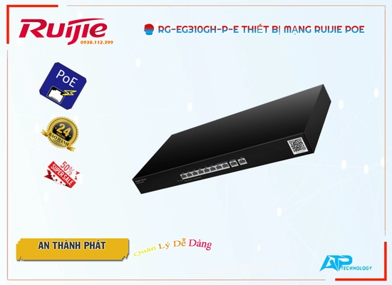 Lắp đặt camera RG-EG310GH-P-E Modum Mạng