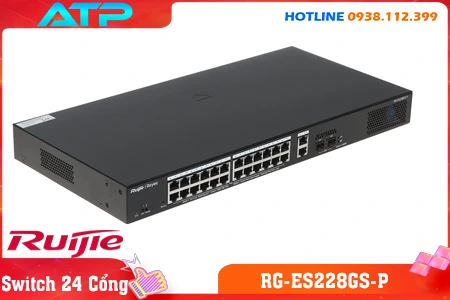 Lắp đặt camera Switch Ruijie 28 Cổng RG-ES228GS-P