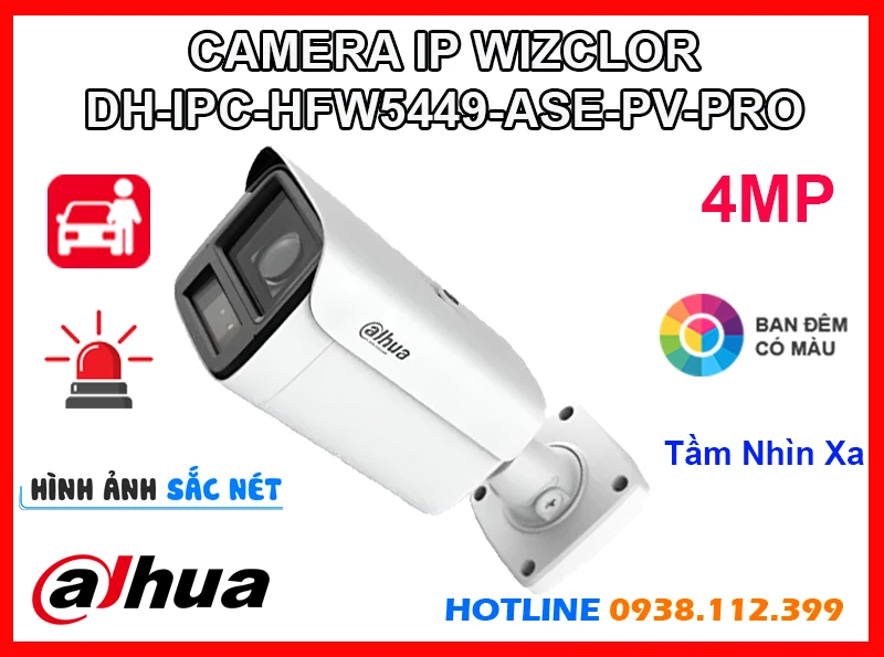 Lắp đặt camera Camera IP Dahua DH-IPC-HFW5449-ASE-PV-PRO (4MP)