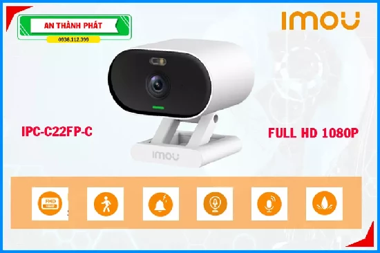  Camera Wifi Imou Versa IPC-C22FP-C giám sát an ninh hiệu quả tiết kiệm chi phí, cung cấp hình ảnh sắc nét Full HD 1080P hỗ trợ nhiều tính năng hiện đại bảo vệ an ninh tối ưu như đàm thoại 2 chiều, cảnh báo, báo động khi phát hiện xâm nhập