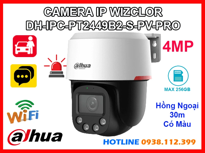 Lắp đặt camera Camera DH-IPC-PT2449B2-S-PV-PRO Dahua
