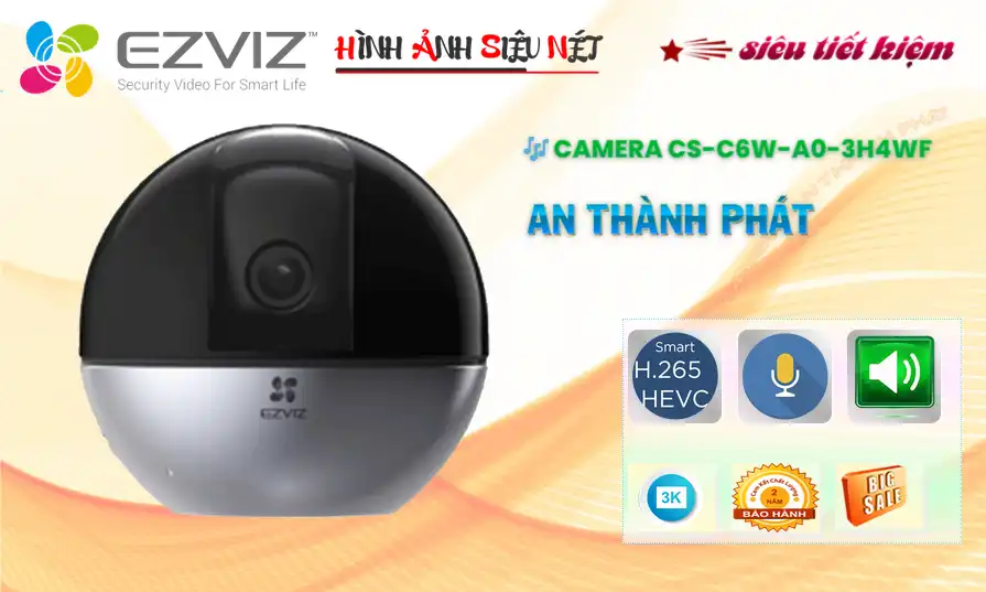 CS-C6W-A0-3H4WF (C6W) sắc nét Wifi Ezviz