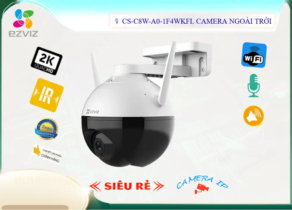 CS-C8W-A0-1F4WKFL sắc nét Wifi Ezviz