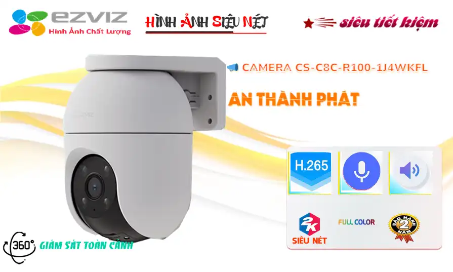 CS-C8c-R100-1J4WKFL sắc nét Wifi Ezviz Camera IP WIFI EZVIZ CS-C8c-R100-1J4WKFL 4MP