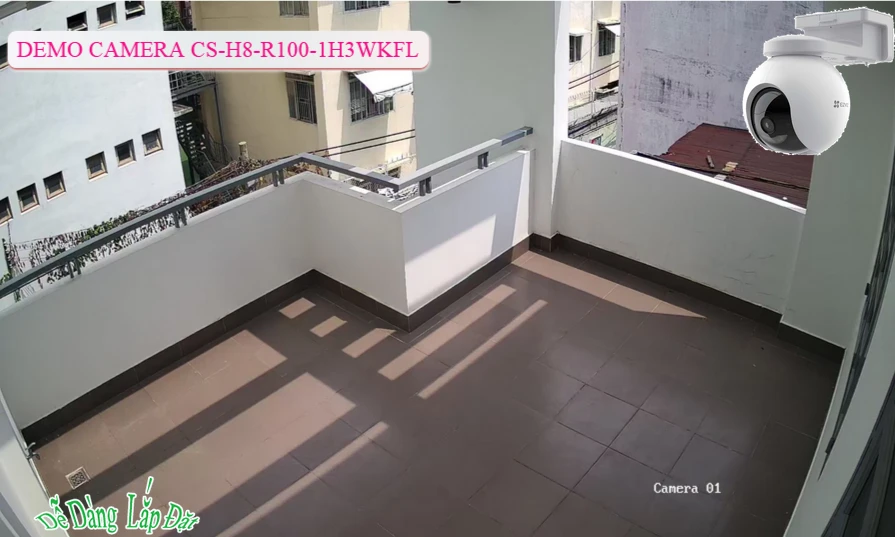 CS-H8-R100-1H3WKFL sắc nét Wifi Ezviz