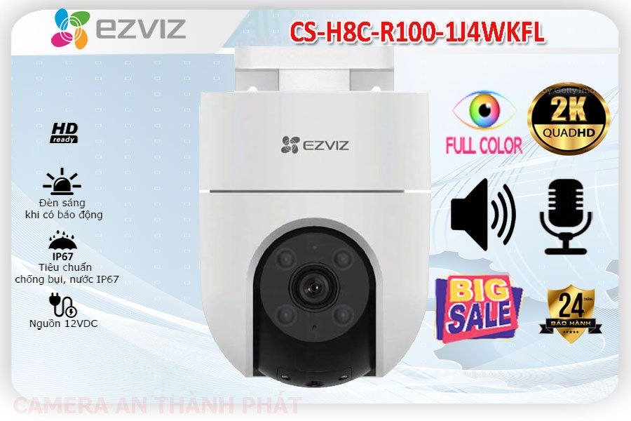 CS-H8c-R100-1J4WKFL sắc nét Wifi Ezviz ➠