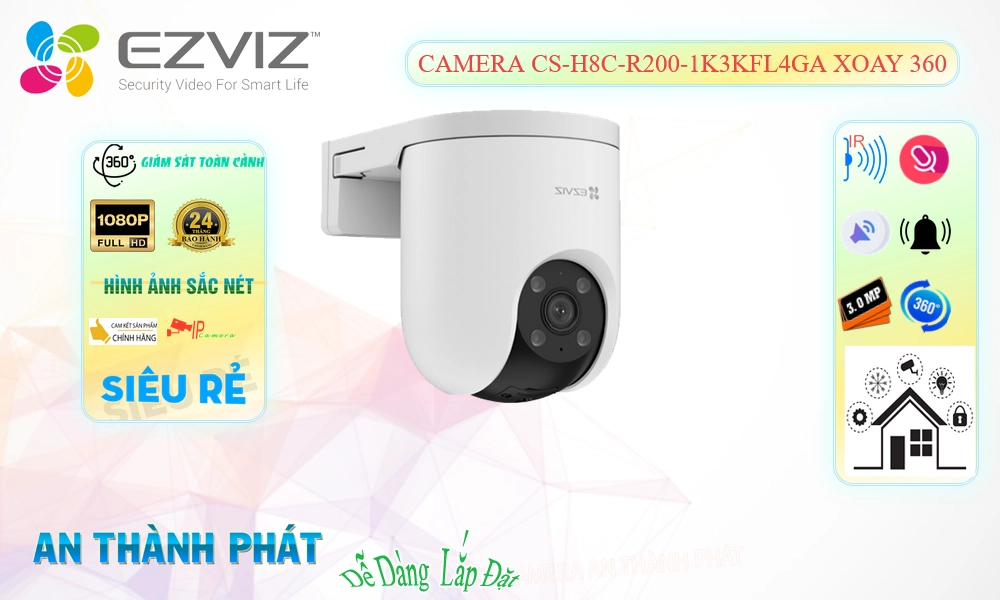 CS-H8c-R200-1K3KFL4GA Camera Wifi Giá rẻ Wifi Ezviz ❇ CS-H8c-R200-1K3KFL4GA Camera Wifi Giá rẻ Wifi Ezviz ❇