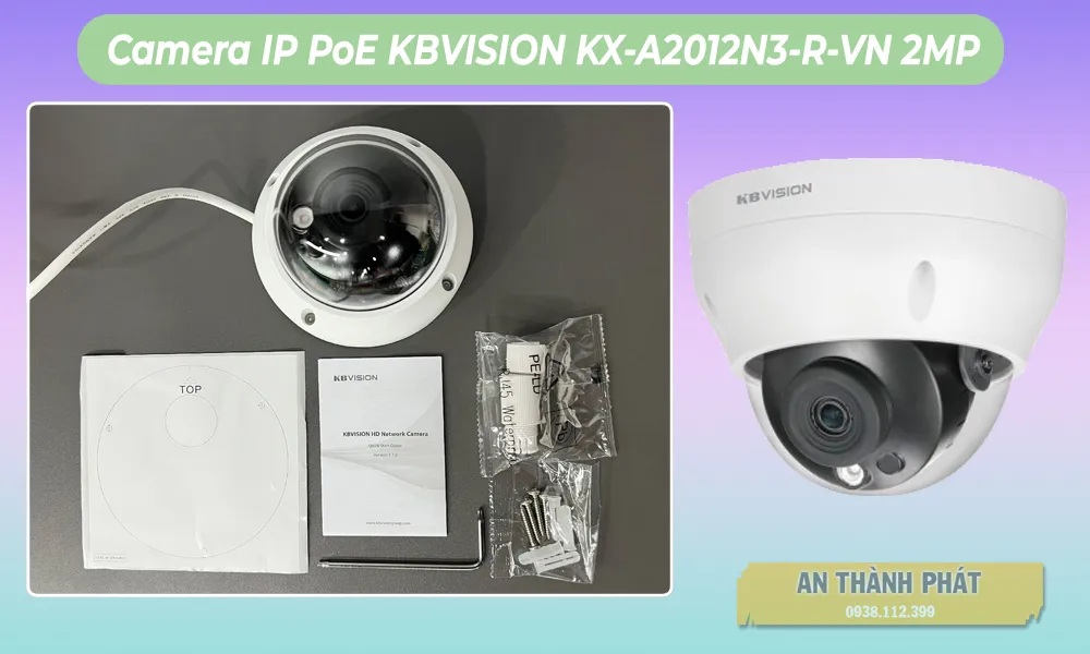 Camera IP PoE KBVISION KX-A2012N3-R-VN 2MP