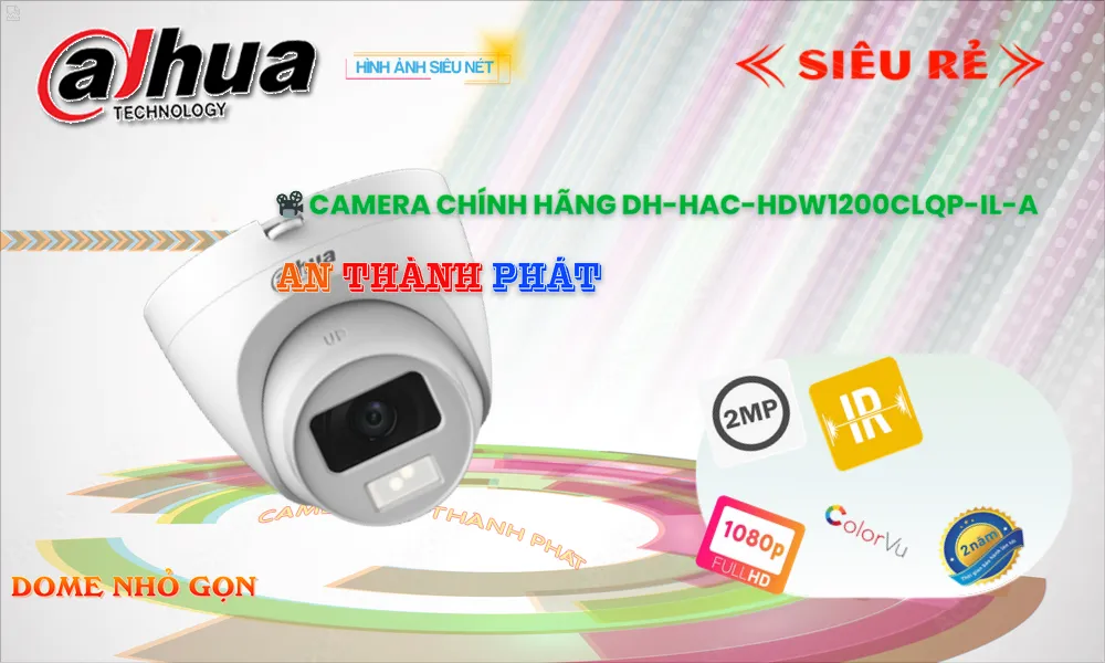 DH-HAC-HDW1200CLQP-IL-A Camera Sắt Nét  Dahua