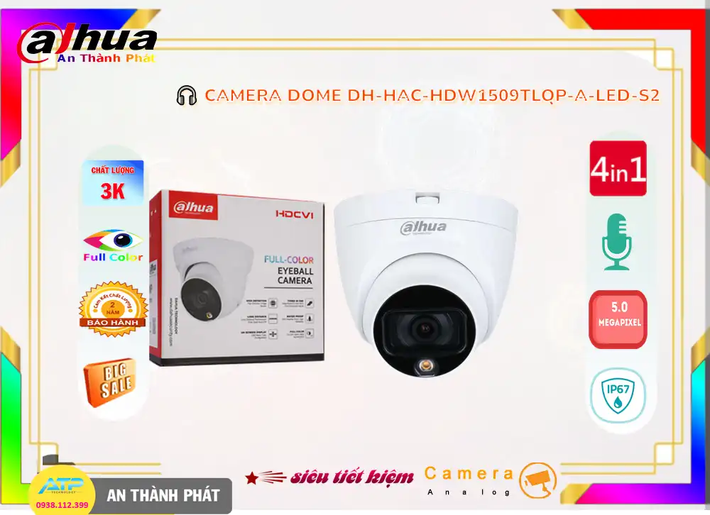 DH-HAC-HDW1509TLQP-A-LED-S2 sắc nét Dahua