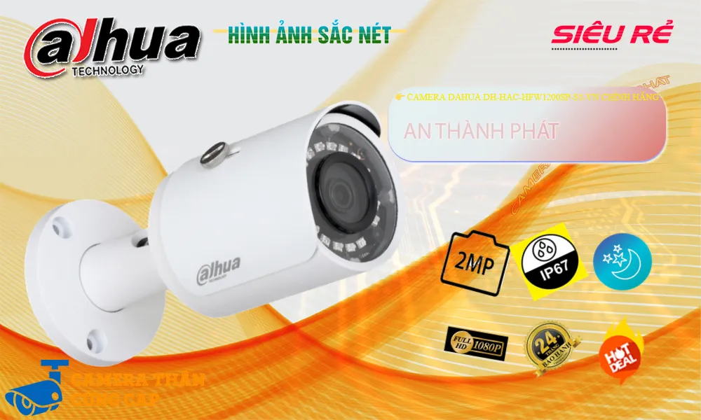 DH-HAC-HFW1200SP-S5-VN sắc nét Dahua DH-HAC-HFW1200SP-S5-VN sắc nét Dahua