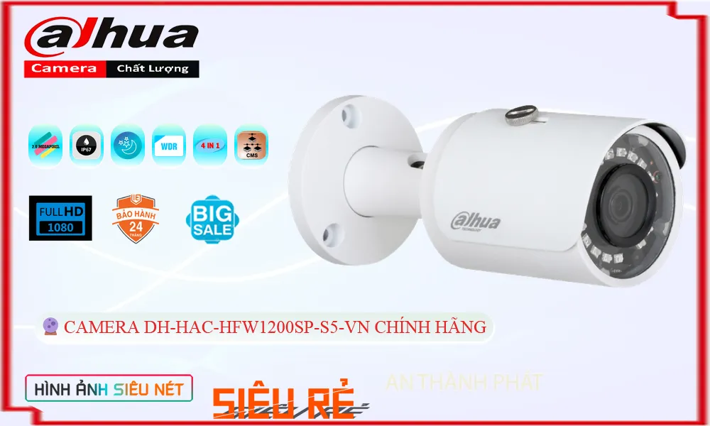 DH-HAC-HFW1200SP-S5-VN sắc nét Dahua DH-HAC-HFW1200SP-S5-VN sắc nét Dahua