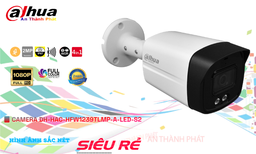 DH-HAC-HFW1239TLMP-A-LED-S2 sắc nét Dahua DH-HAC-HFW1239TLMP-A-LED-S2 sắc nét Dahua