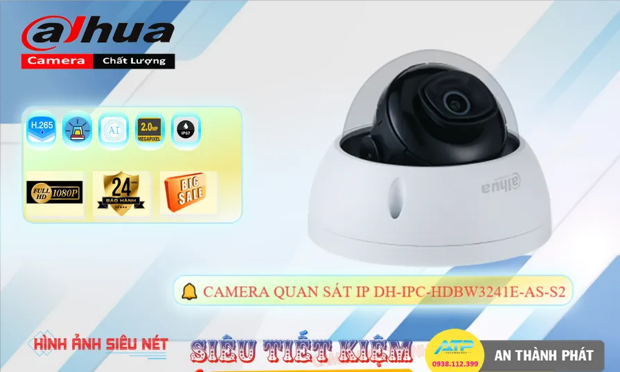 DH-IPC-HDBW3241E-AS-S2 Camera Chính Hãng Dahua