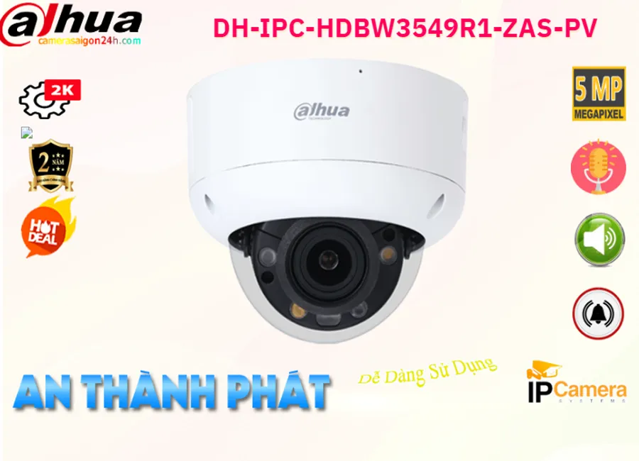 DH-IPC-HDBW3549R1-ZAS-PV sắc nét Dahua DH-IPC-HDBW3549R1-ZAS-PV sắc nét Dahua