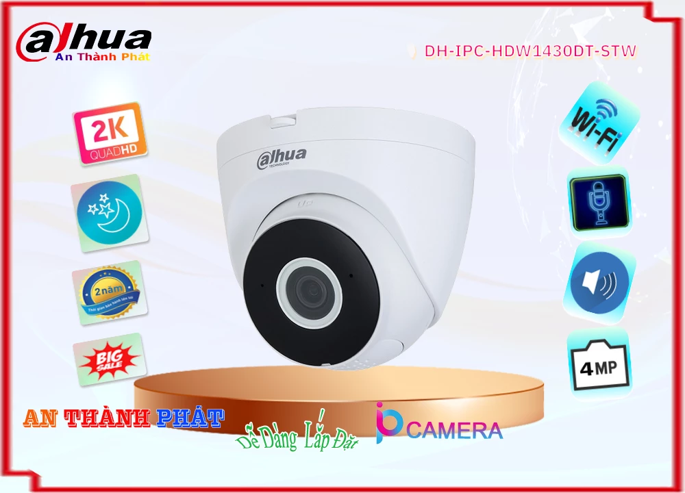 DH-IPC-HDW1430DT-STW sắc nét Dahua DH-IPC-HDW1430DT-STW sắc nét Dahua