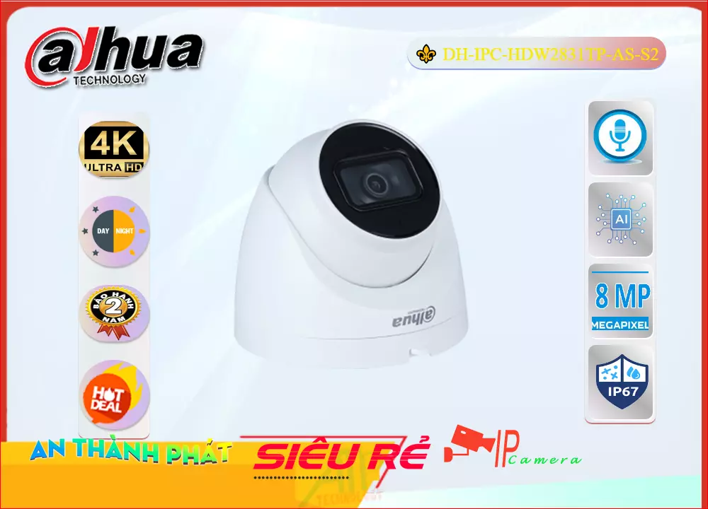 Camera IP Dahua DH-IPC-HDW2831TP-AS-S2,DH-IPC-HDW2831TP-AS-S2 giá mới nhấtDH-IPC-HDW2831TP-AS-S2 Chính hãng,DH IPC HDW2831TP AS S2,Giá Bán DH-IPC-HDW2831TP-AS-S2 8.0 MP ,Điểm bán  Loại Camera an ninh DH-IPC-HDW2831TP-AS-S2,DH-IPC-HDW2831TP-AS-S2 giá mới nhất,DH-IPC-HDW2831TP-AS-S2 Chính hãng,Giá ,Nhà Phân Phối DH-IPC-HDW2831TP-AS-S2