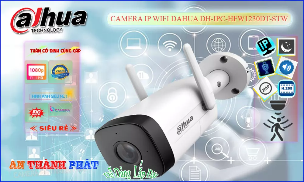 DH-IPC-HFW1230DT-STW sắc nét Dahua