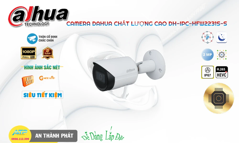 DH-IPC-HFW2231S-S Camera Giá Rẻ Dahua DH-IPC-HFW2231S-S Camera Giá Rẻ Dahua