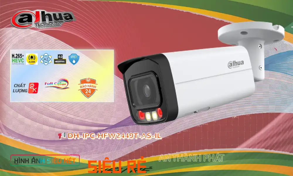 DH-IPC-HFW2449T-AS-IL sắc nét Dahua