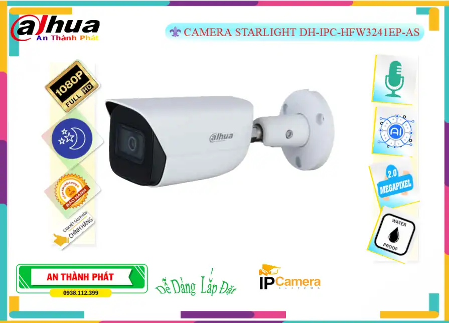 DH-IPC-HFW3241EP-AS sắc nét Dahua ➠ DH-IPC-HFW3241EP-AS sắc nét Dahua ➠