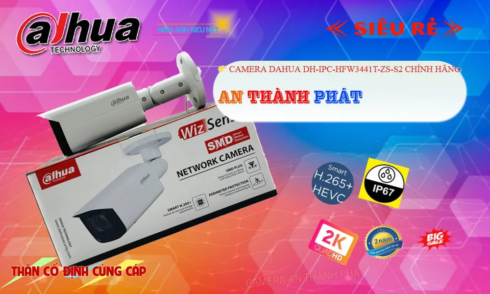 DH-IPC-HFW3441T-ZS-S2 sắc nét Dahua DH-IPC-HFW3441T-ZS-S2 sắc nét Dahua