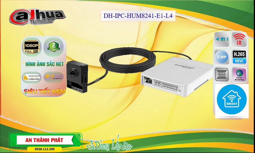 DH-IPC-HUM8241-E1-L4 sắc nét Dahua DH-IPC-HUM8241-E1-L4 sắc nét Dahua