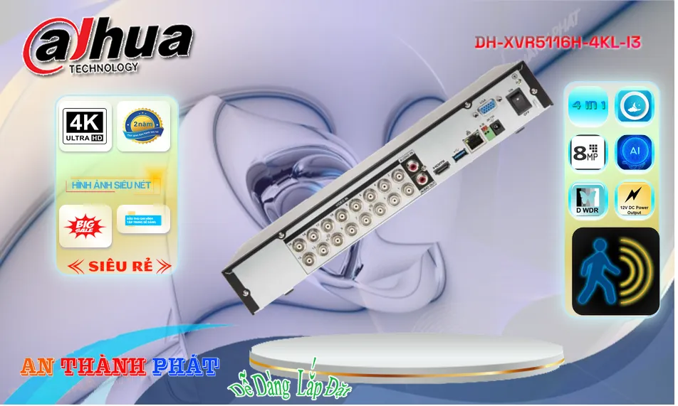 DH-XVR5116H-4KL-I3 sắc nét Dahua