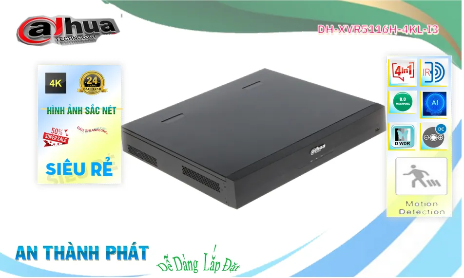 DH-XVR5116H-4KL-I3 sắc nét Dahua