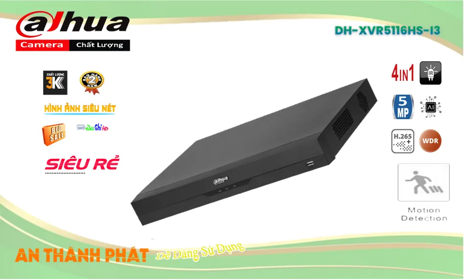 DH-XVR5116HS-I3 sắc nét Dahua DH-XVR5116HS-I3 sắc nét Dahua