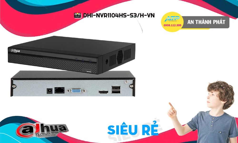 DHI-NVR1104HS-S3/H-VN sắc nét Dahua