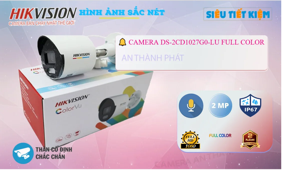 DS-2CD1027G0-LU Camera Giám Sát DS-2CD1027G0-LU Camera Giám Sát