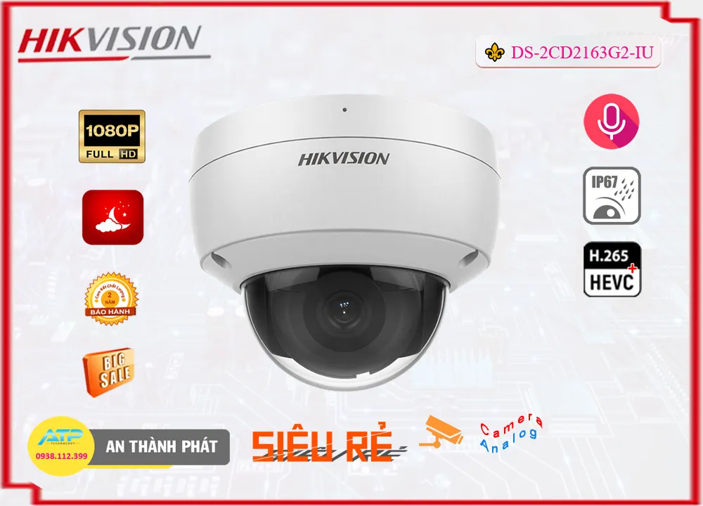 Camera DS-2CD2163G2-IU Hikvision Camera DS-2CD2163G2-IU Hikvision