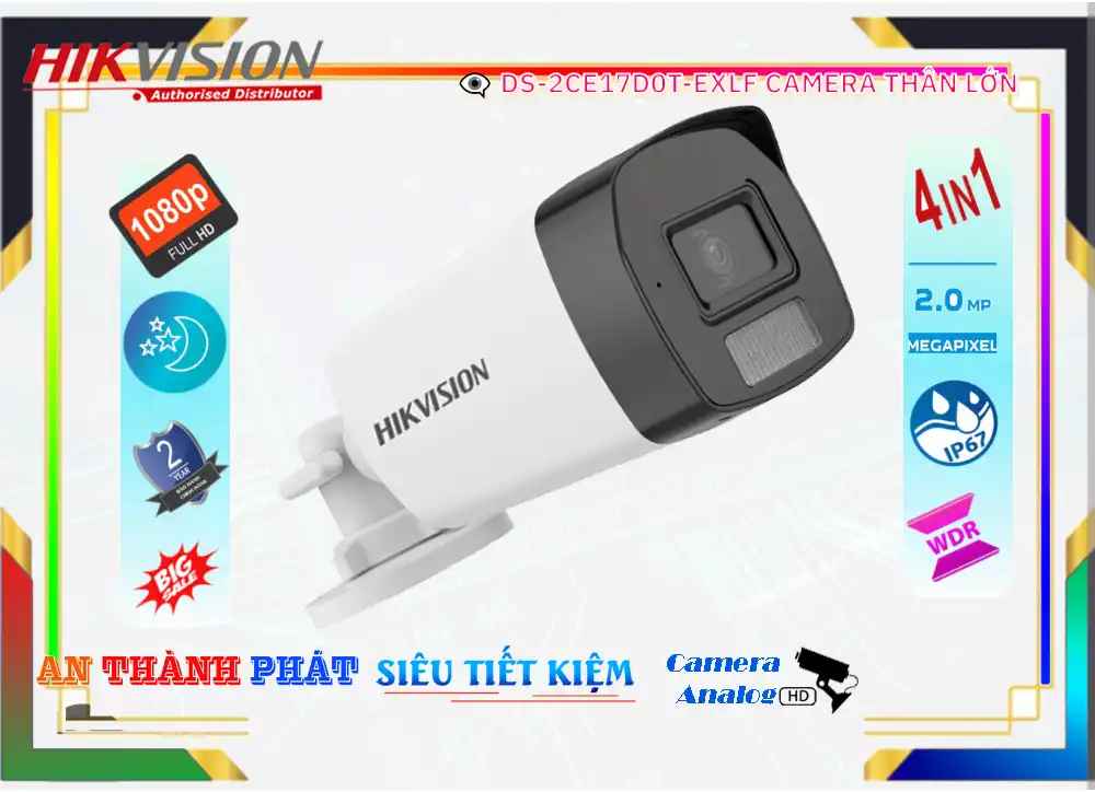 Camera DS-2CE17D0T-EXLF  Hikvision Giá rẻ