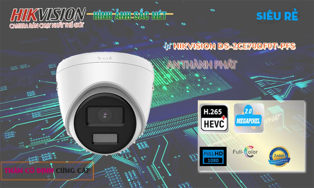 DS-2CE70DF0T-PFS sắc nét Hikvision DS-2CE70DF0T-PFS sắc nét Hikvision