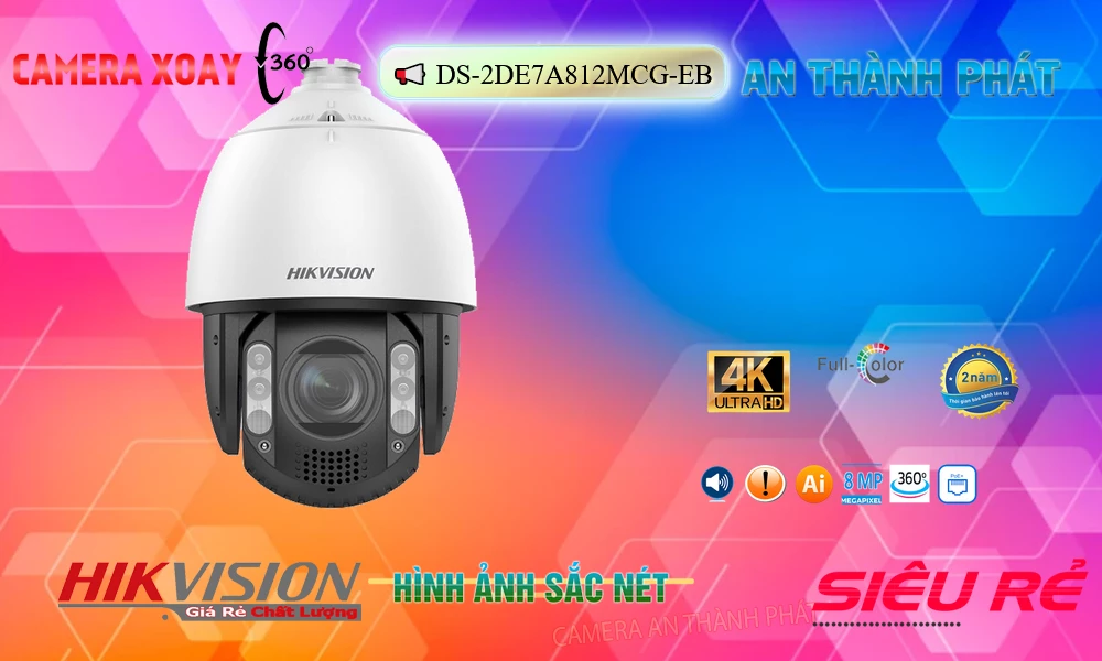 DS-2DE7A812MCG-EB sắc nét Hikvision