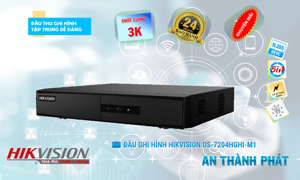 DS-7204HGHI-M1 Đầu ghi Camera Hikvision Giá rẻ DS-7204HGHI-M1 Đầu ghi Camera Hikvision Giá rẻ