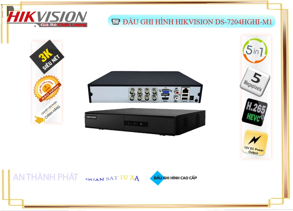 DS-7204HGHI-M1 Đầu ghi Camera Hikvision Giá rẻ DS-7204HGHI-M1 Đầu ghi Camera Hikvision Giá rẻ
