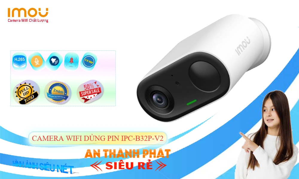 IPC-B32P-V2 sắc nét Wifi Imou