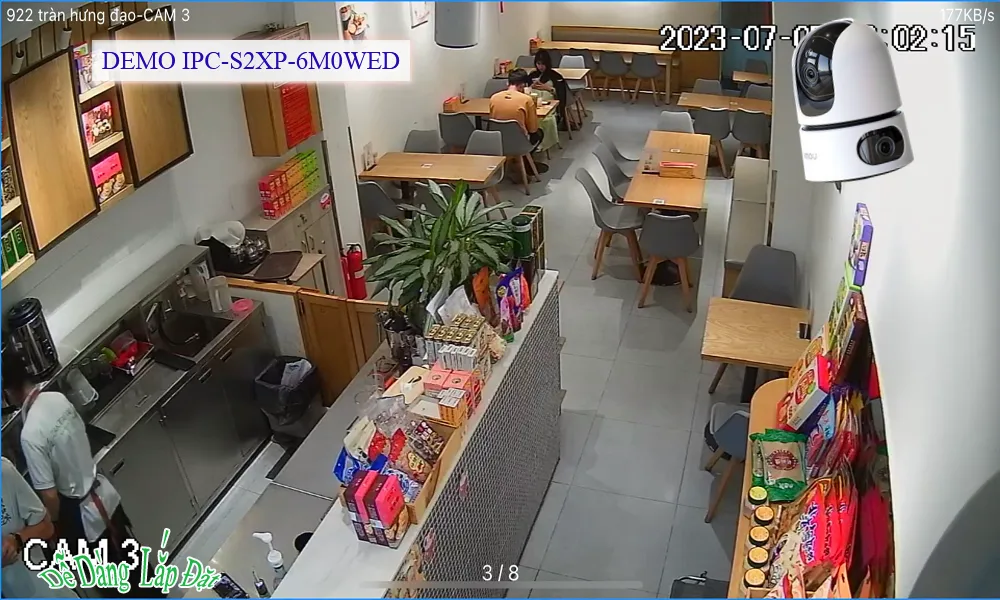 IPC-S2XP-6M0WED sắc nét Wifi Imou