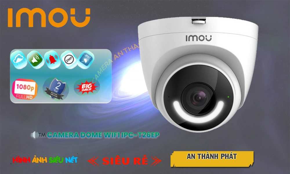 IPC-T26EP sắc nét Wifi Imou IPC-T26EP sắc nét Wifi Imou