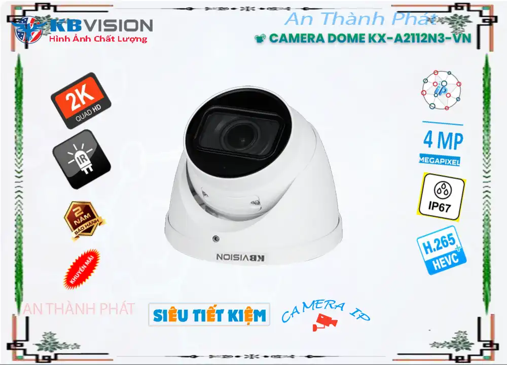 KX-A2112N3-VN sắc nét KBvision KX-A2112N3-VN sắc nét KBvision