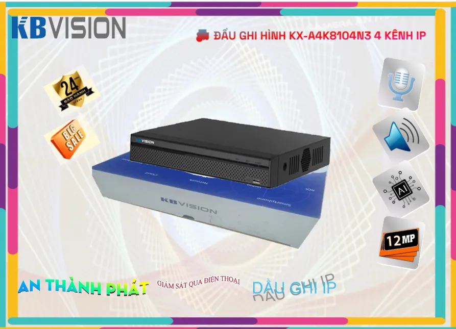 Đầu Ghi KX-A4K8104N3 Công Nghệ Mới Đầu Ghi KX-A4K8104N3 Công Nghệ Mới