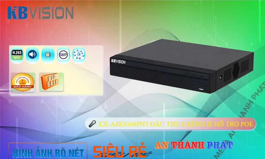 Đầu Ghi KBvision Thiết kế Đẹp KX-A4K8108PN3