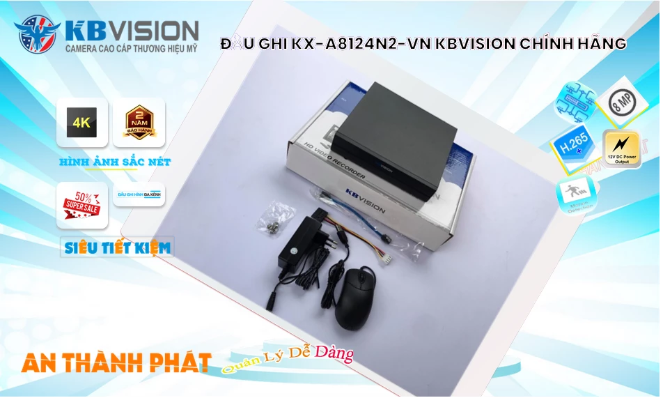 KX-A8124N2-VN sắc nét KBvision KX-A8124N2-VN sắc nét KBvision